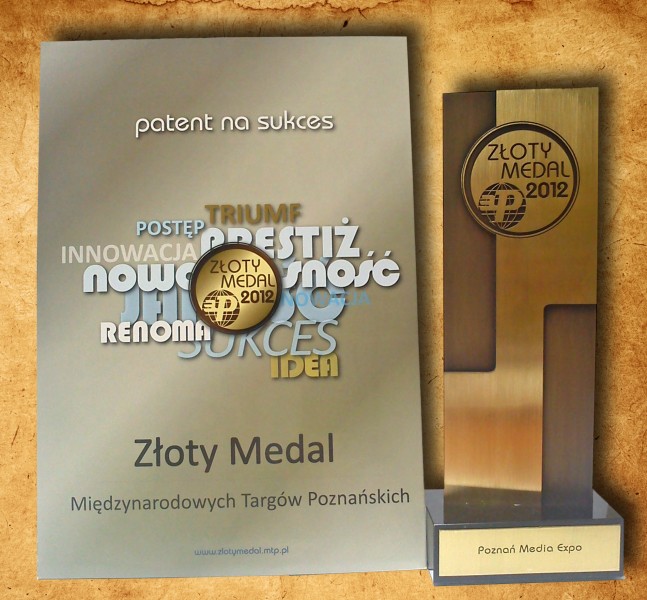 Złoty Medal Międzynarodowych Targów Poznańskich Media Expo 2012